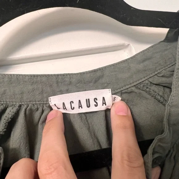 LACAUSA Green Blouse - Picture 3 of 5